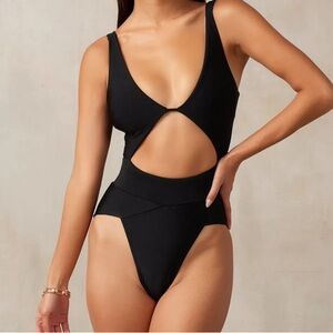 *New, Tags On* MBM Swim One-Piece Cut Out Swimsuit in Cobalt
